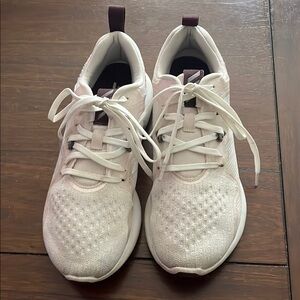 ADIDAS Edge Bounce- Cream Athletic Sneakers